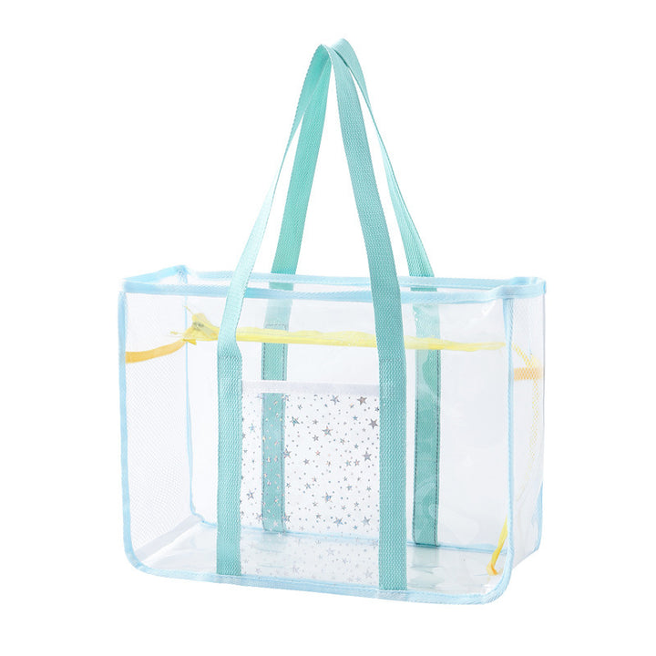 Transparent Mesh Shopping Tote Bowlift