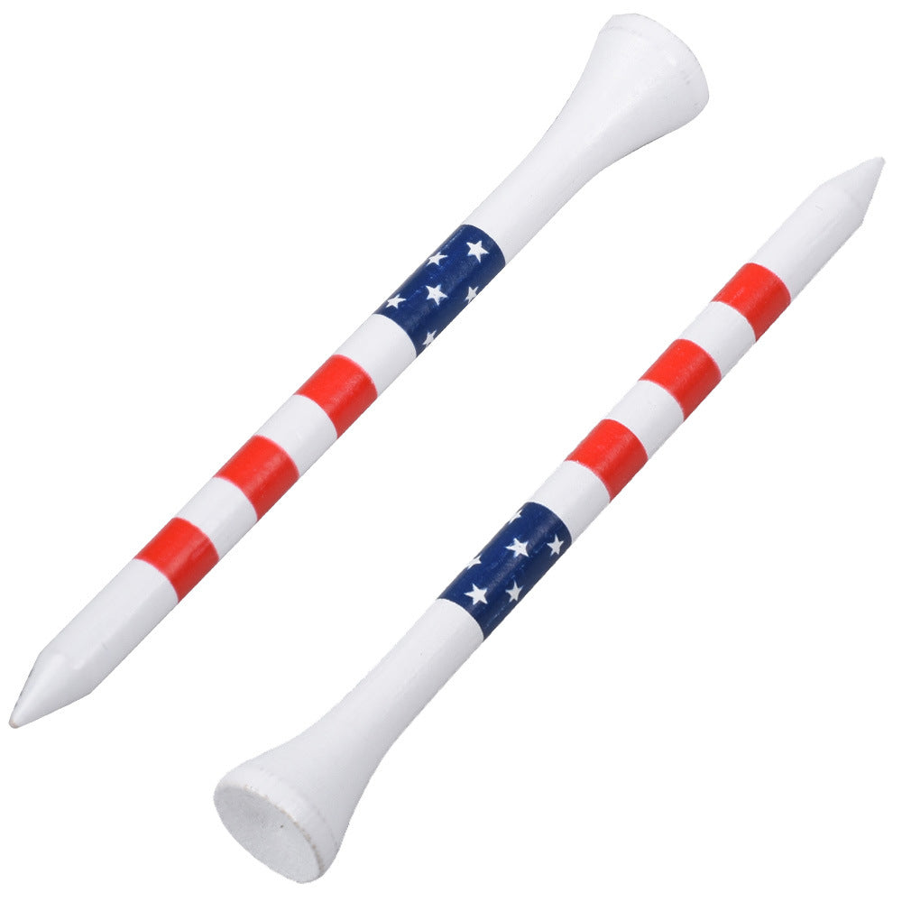 American Flag Printed Wooden Golf Tees Pack Bowlift