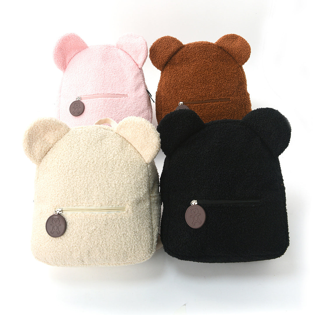 Plush Backpack with Animal Ears Bowlift