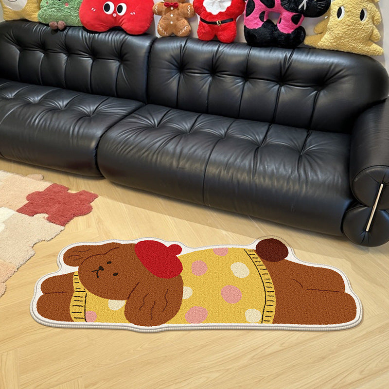 Cute Cartoon Bear Shaped Area Rug