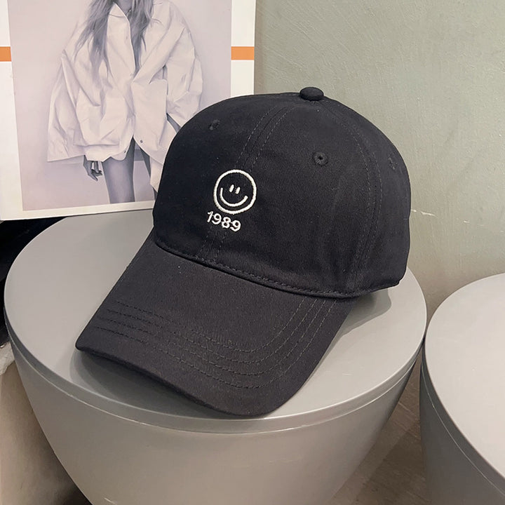 Men's Casual Smiley Embroidered Baseball Cap Bowlift