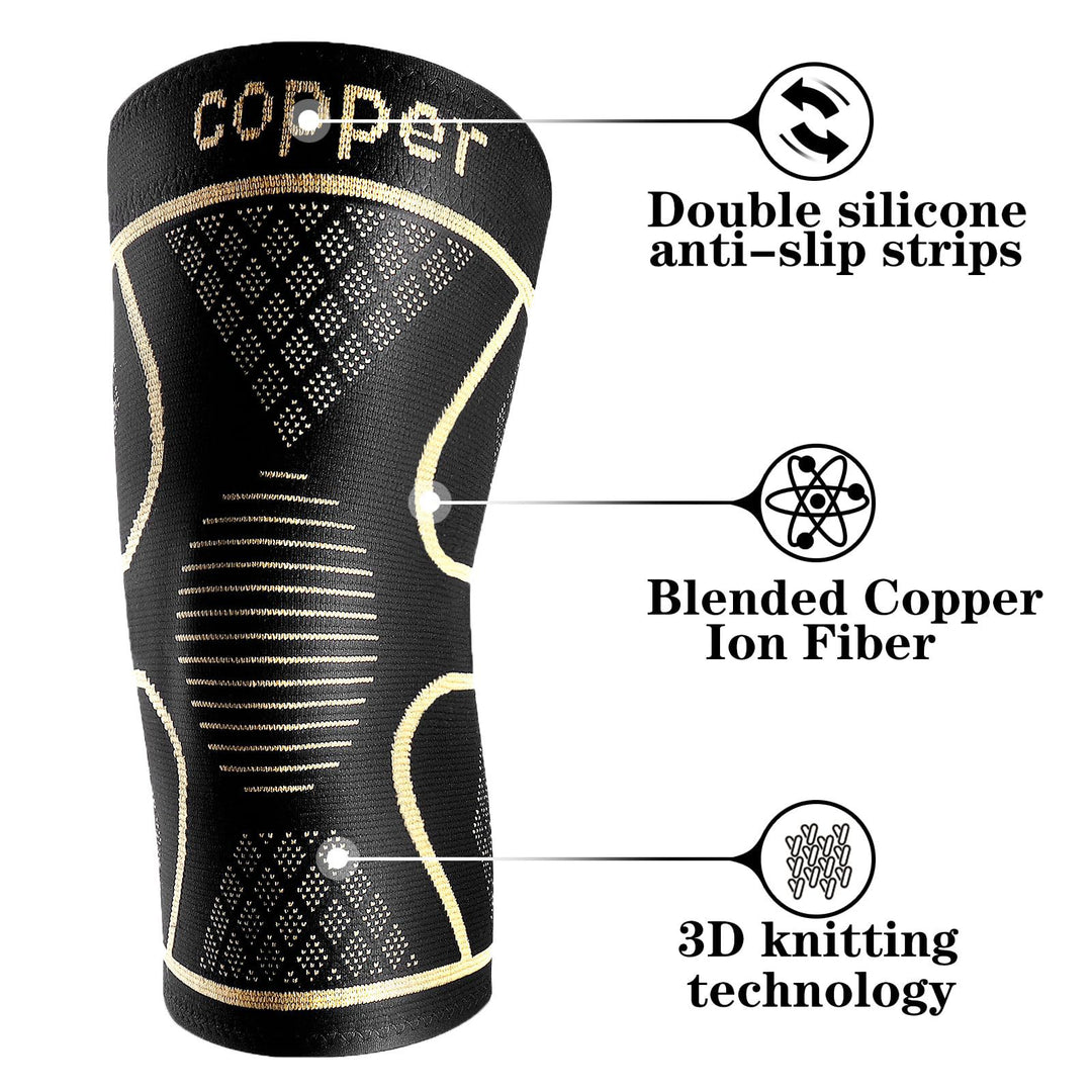 Copper Infused Knee Support Sleeve Bowlift