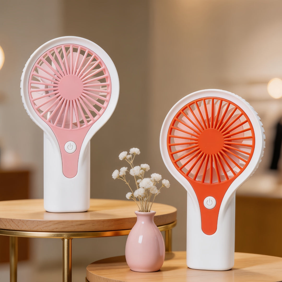 Women's Portable USB Hand Fan with Ergonomic Handle Bowlift