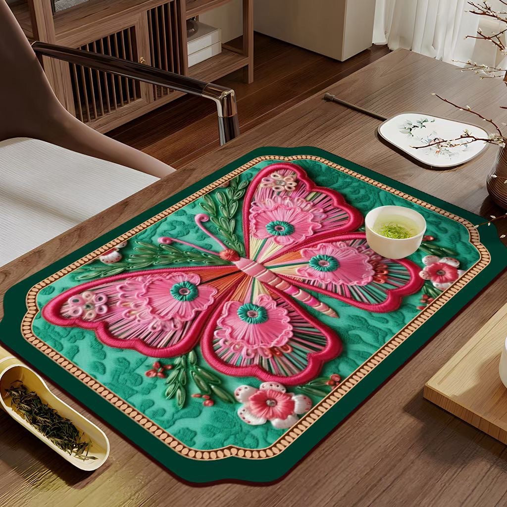 Decorative Floral Table Mat Bowlift