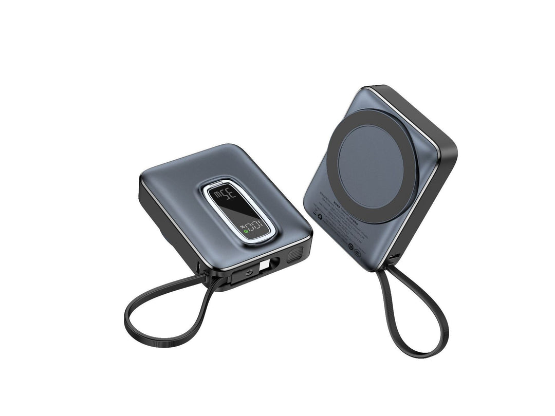 Portable Power Bank with Innovative Wireless Charging Function and Digital Charging Indicator Bowlift