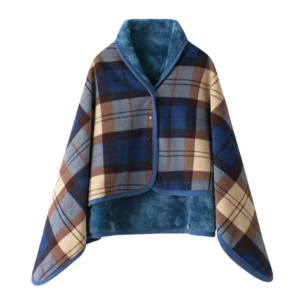 Ladies' wrap blanket made of cozy wool blend Bowlift