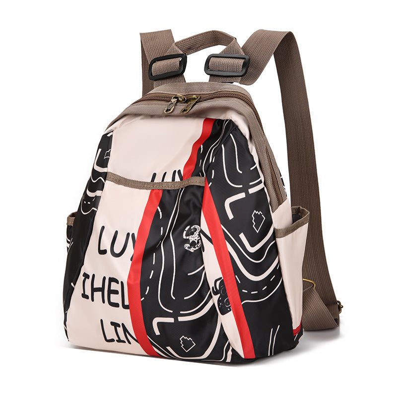 Stylish Graphic Print Backpack Bowlift