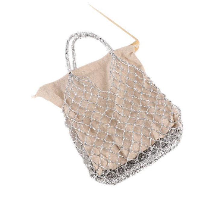 Multifunctional mesh tote bag with lining Bowlift