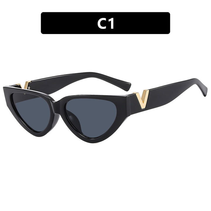 Women's Cat-Eye Sunglasses with Stylish Zebra Design and Luxurious Accents Bowlift