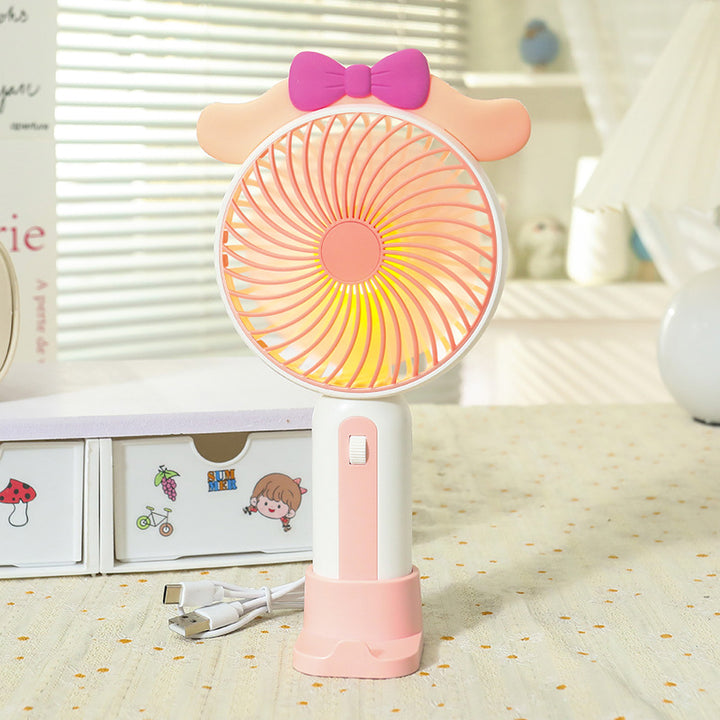 Women Portable USB Hand Fan with Cute Design Bowlift