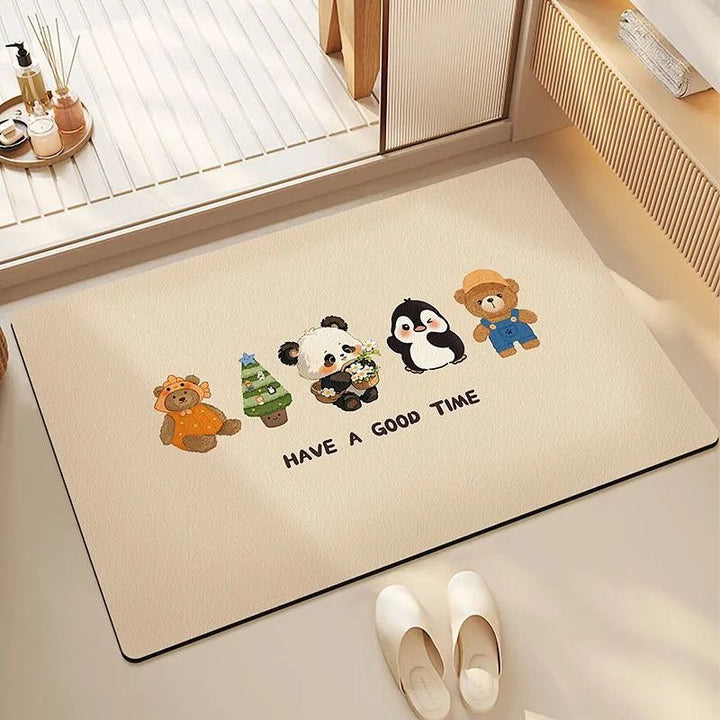 Welcome Home Cartoon Area Rug Bowlift