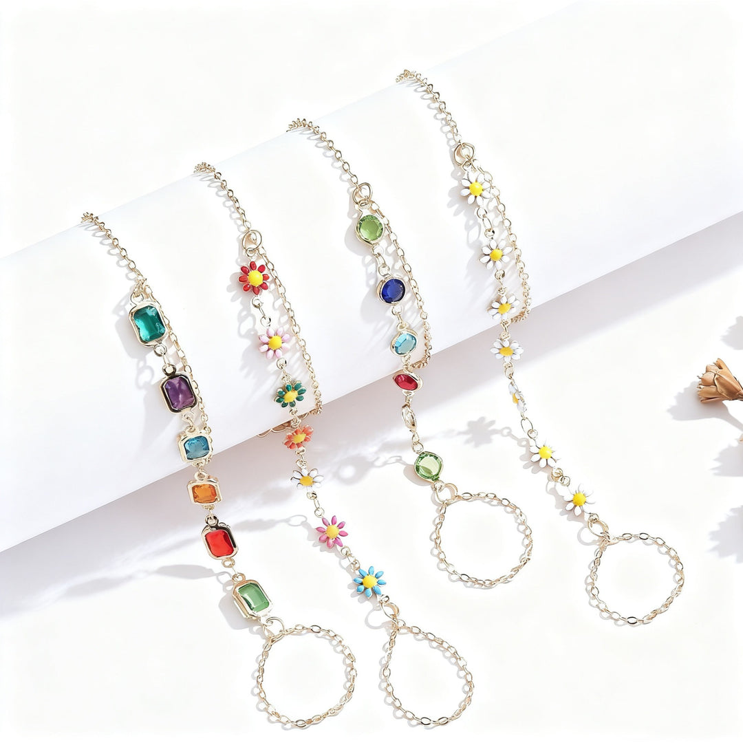 Colorful Gemstone Charm Bracelet Bowlift