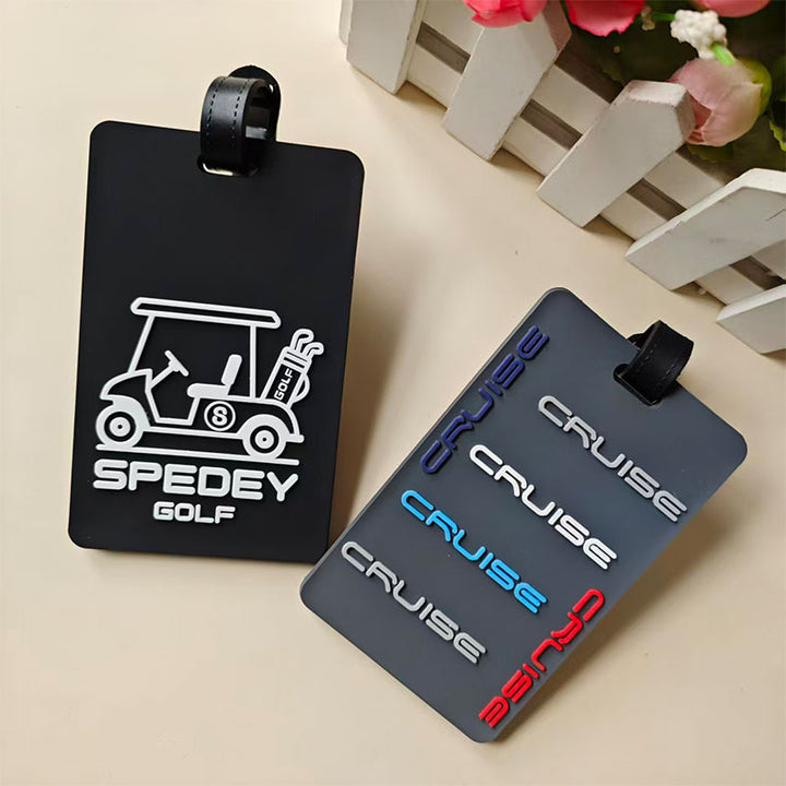 Unisex Luggage Tag with Original Golf Theme Bowlift