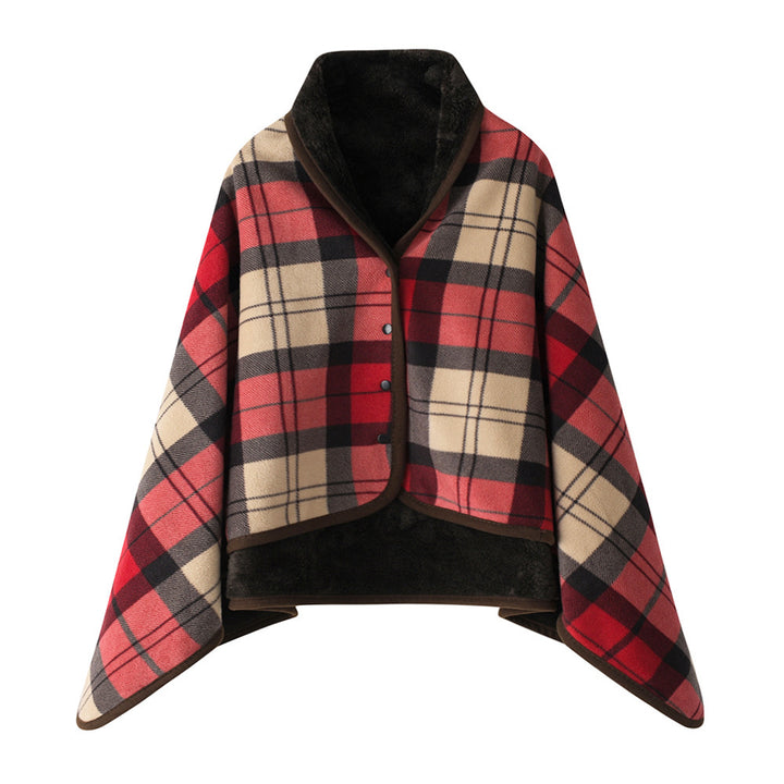 Women's stylish throw blanket with button closure Bowlift