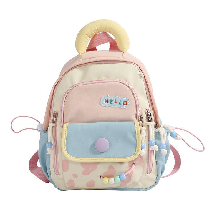 Children's Colorful Character-Themed Backpack Bowlift