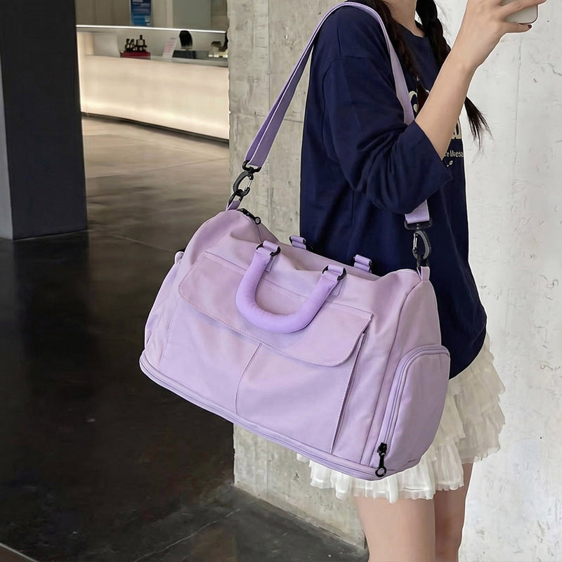 Stylish Canvas Weekender Duffle Bag Bowlift