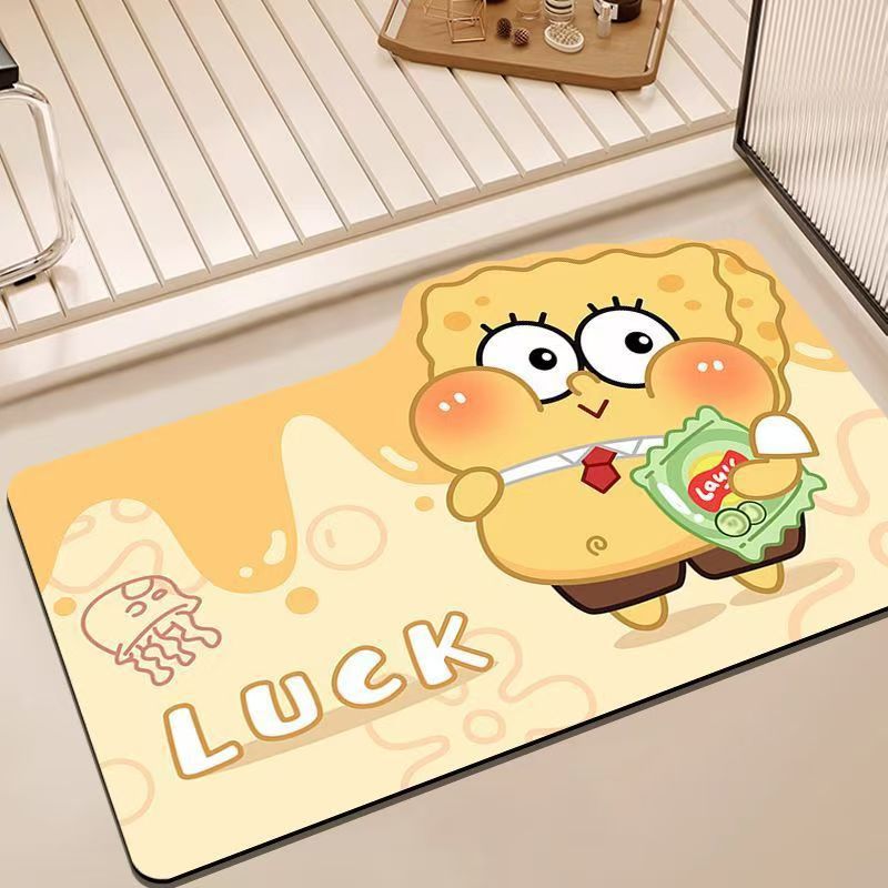 Cartoon Character Themed Bath Mat Bowlift