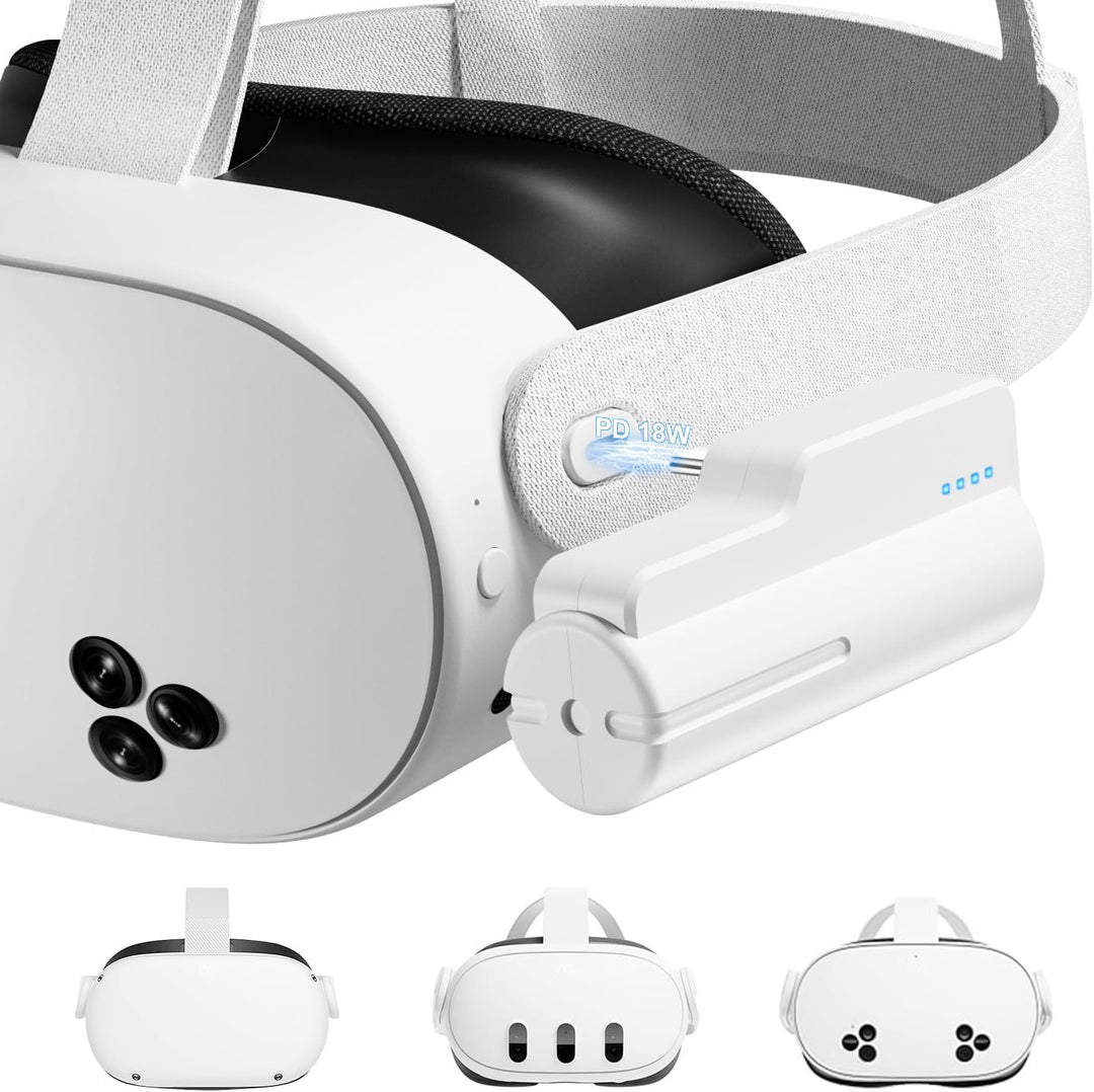 VR-Headset with high-performance battery Bowlift