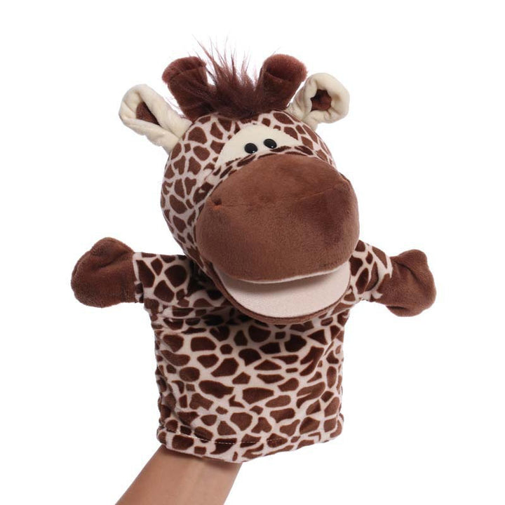 Plush Tiger Hand Puppet With Soft Fleece Movable Mouth Embroidered Features