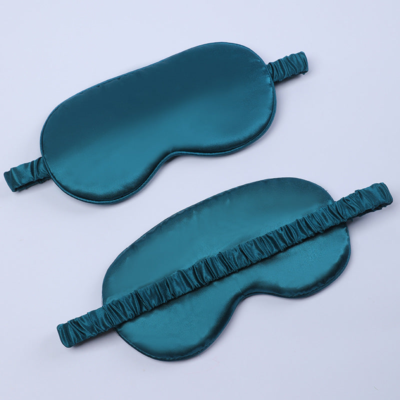 Women's nano silk sleep mask with padded eye area, adjustable elastic band, and storage pouch Bowlift