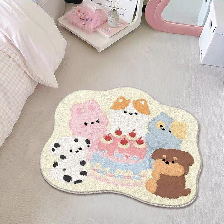 Adorable Cartoon Bear Area Rug Bowlift