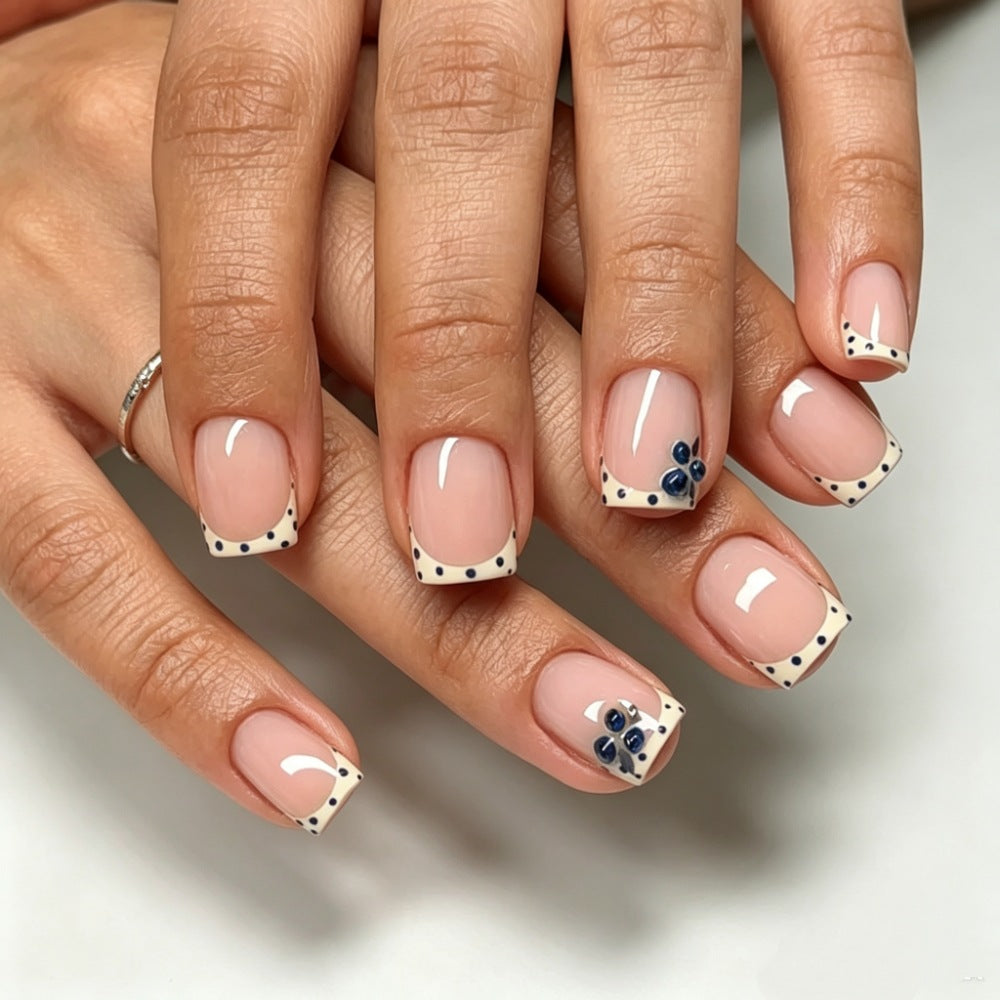 Floral Design Stiletto Press-On Nails