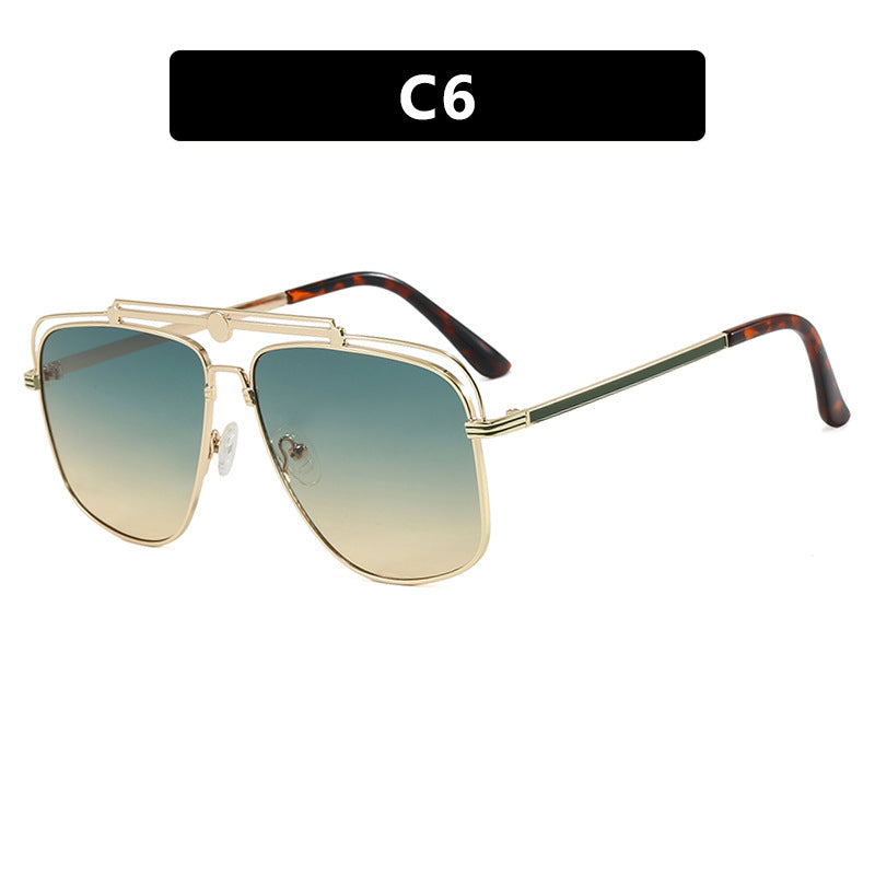 Women's elegant square sunglasses with gold accents Bowlift
