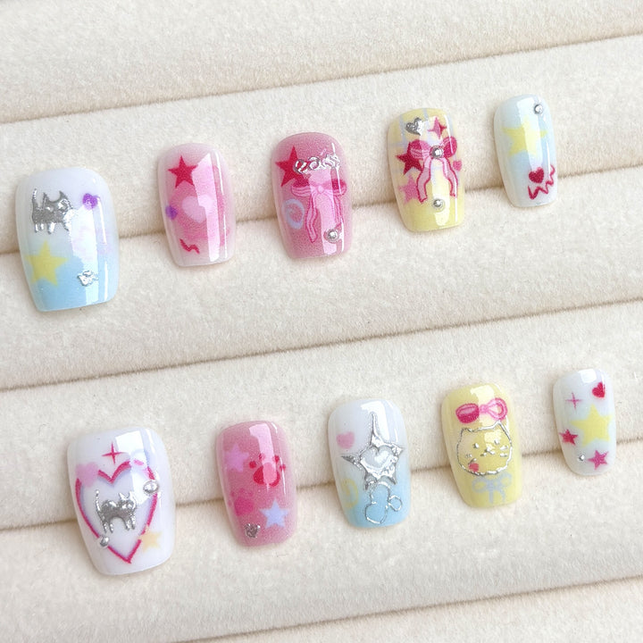 Decorative Character-Themed Press-On Nails