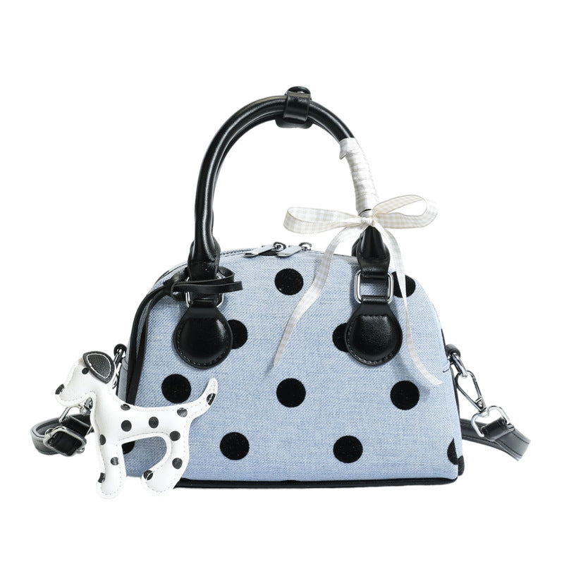 Whimsical Polka Dot Mini Handbag Bowlift