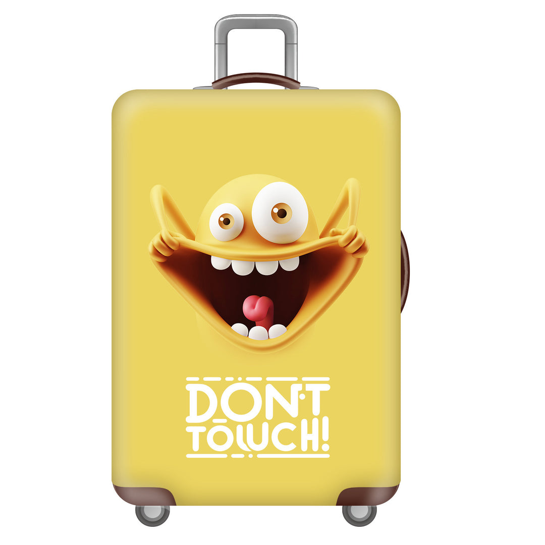 Unisex hard-shell suitcase with funny monster design Bowlift