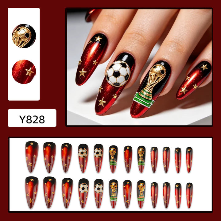 Artifical nails in football World Cup design Bowlift