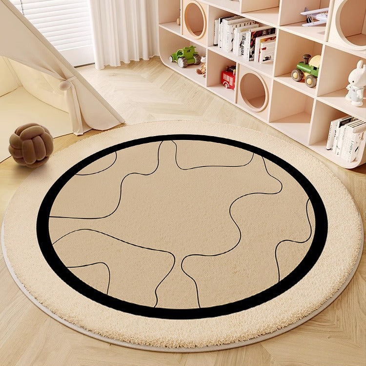 Abstract Circular Area Rug Bowlift