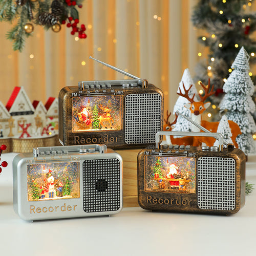 Decorative Musical Snow Globe Radio Bowlift