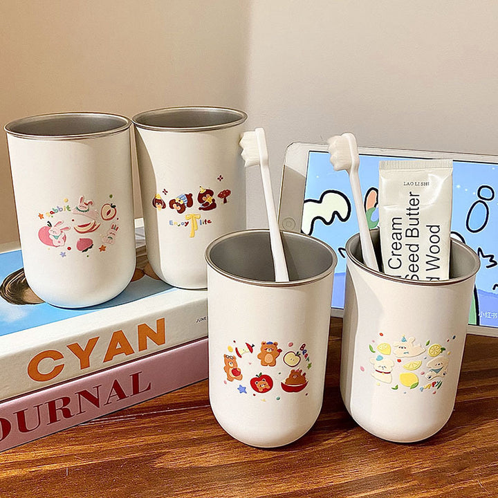 Stainless steel cup with funny animal design Bowlift