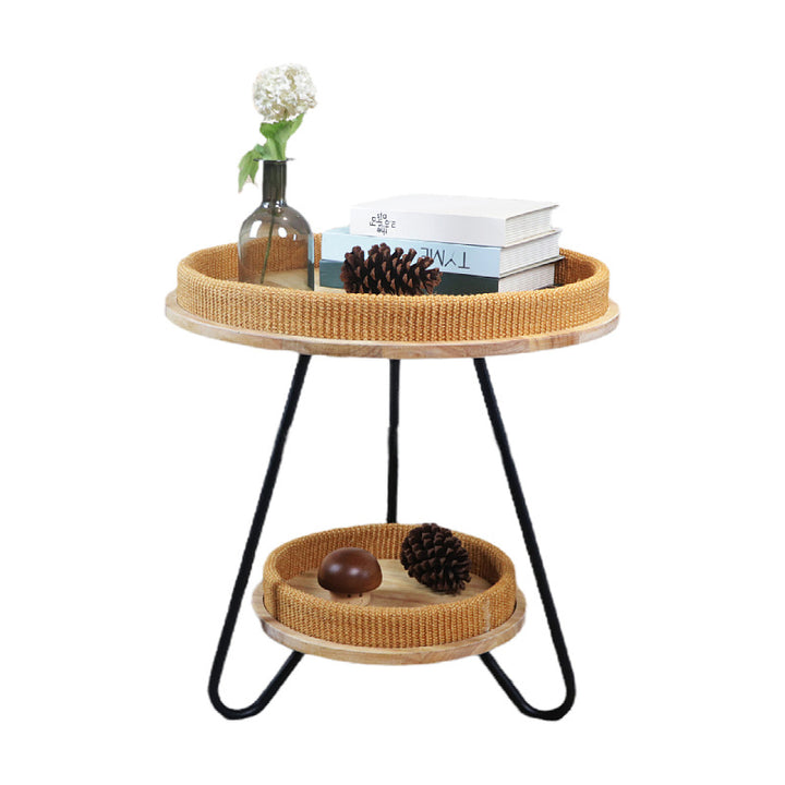 Modern side table with practical storage compartment Bowlift