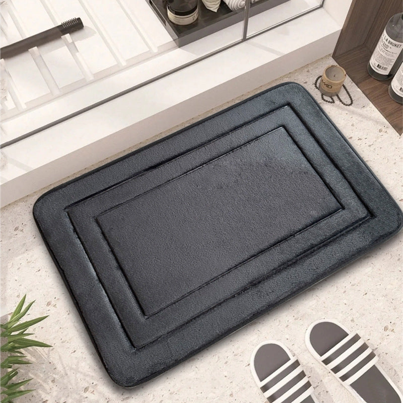 Soft Plush Rectangle Bath Mat Bowlift