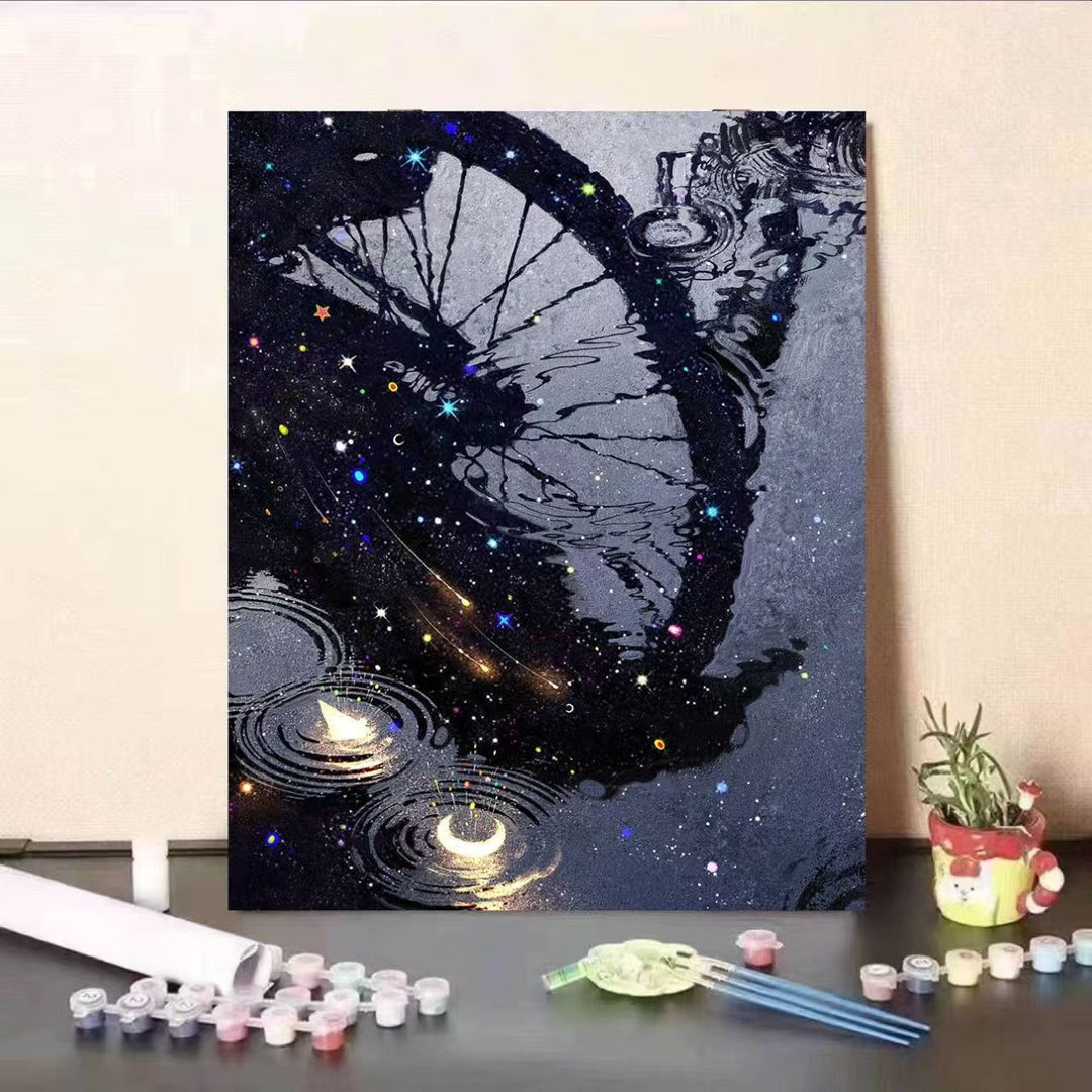 DIY Starry Night Paint by Numbers Kit Bowlift