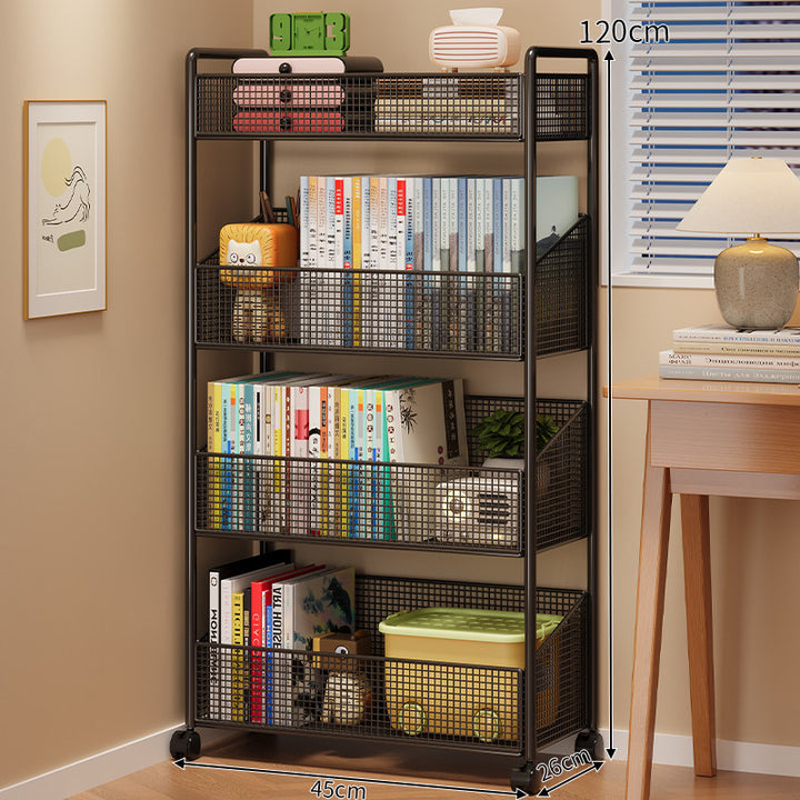 Mesh Multi-Shelf Storage Rack Bowlift