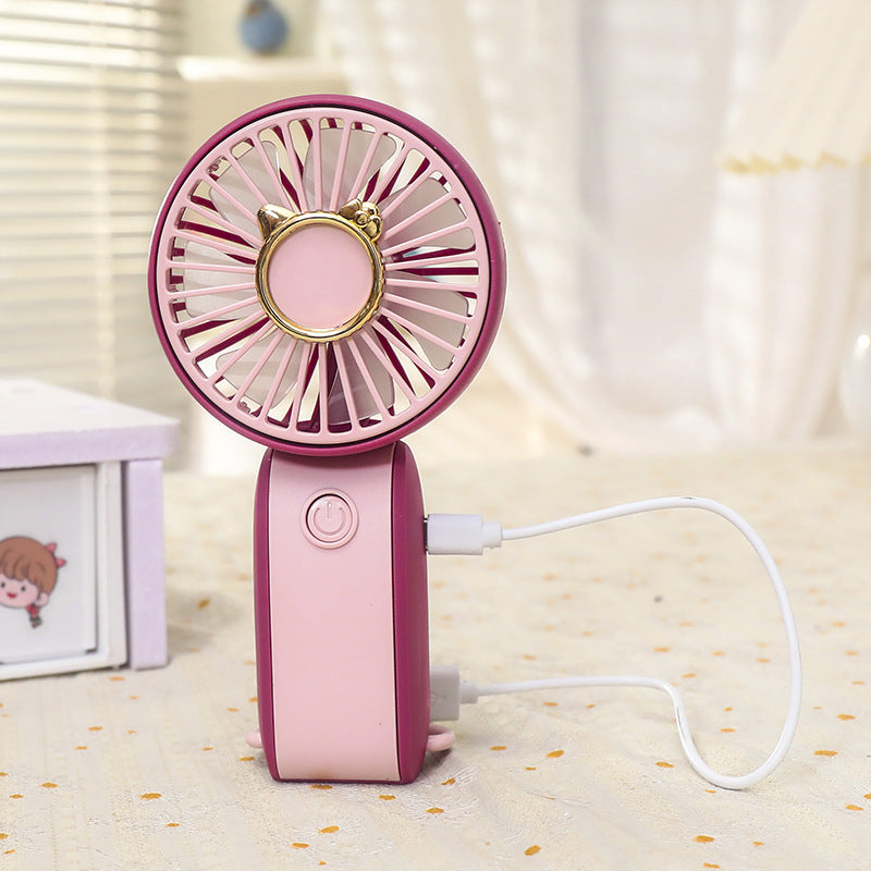 Women Portable Mini Fan in Playful Design Bowlift