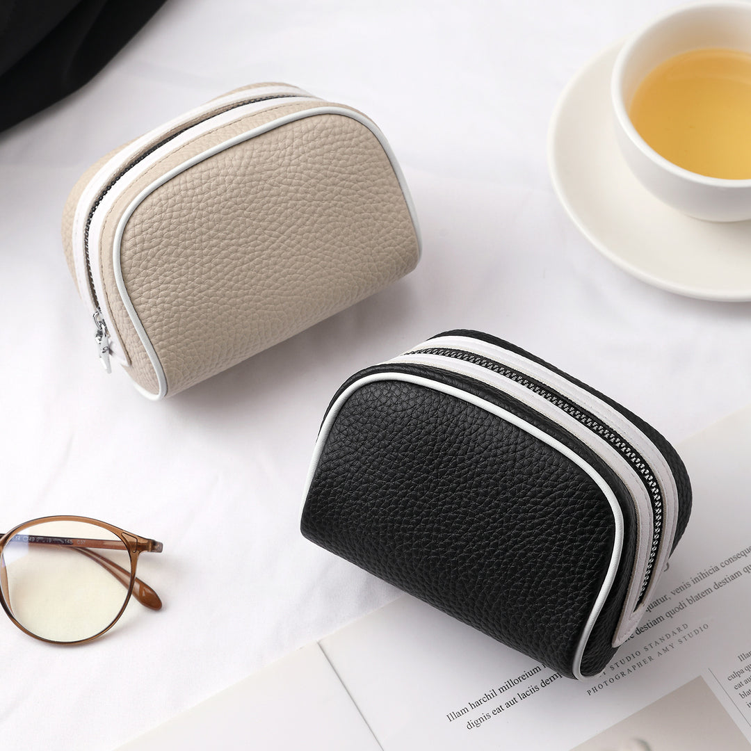 Compact Zippered Cosmetic Organizer