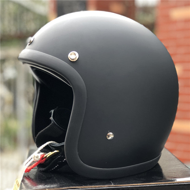 Classic Cruiser Motorcycle Safety Helmet Bowlift