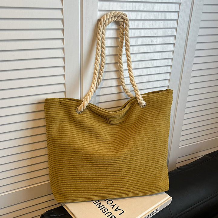 Stylish Textured Beach Tote Bowlift