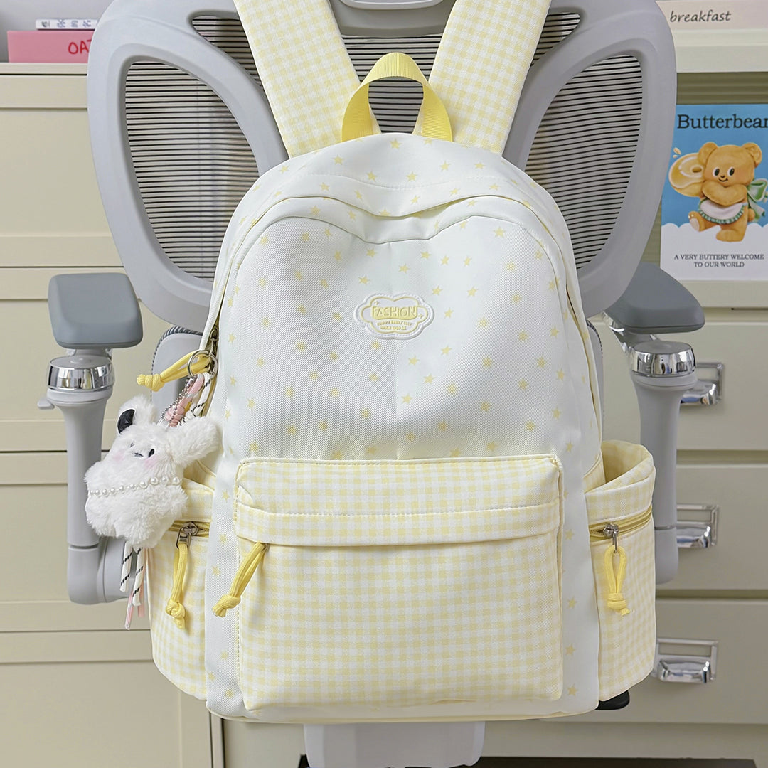 Fun Sparkly Star-Embellished School Backpack Bowlift