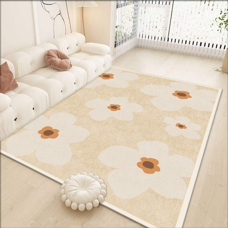 Elegant Floral Pattern Area Rug Bowlift