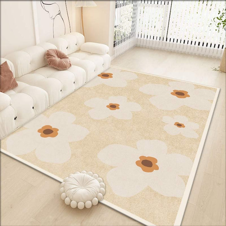 Elegant Floral Pattern Area Rug Bowlift