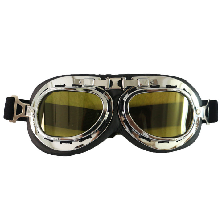 Vintage-Style Protective Riding Goggles Bowlift