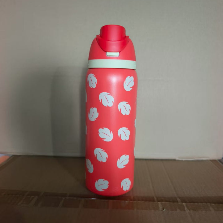 Insulated Stainless Steel Vacuum Water Bottle With One-Touch Flip Lid And Leakproof Safety Lock
