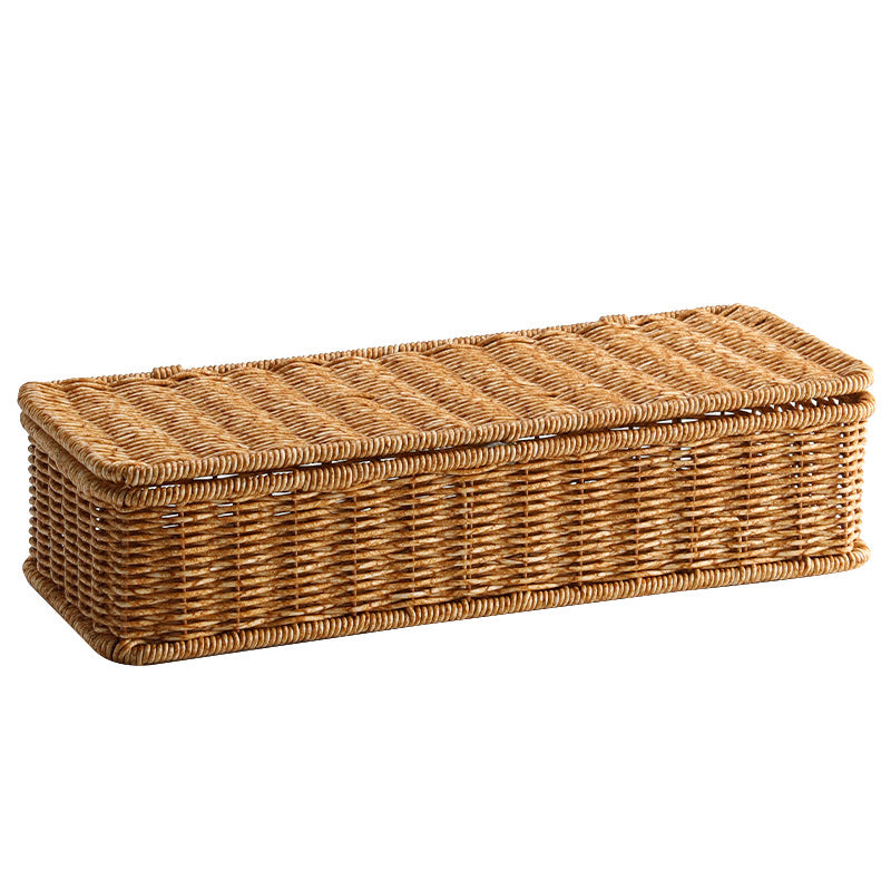 Woven Storage Organizer with Lid Bowlift