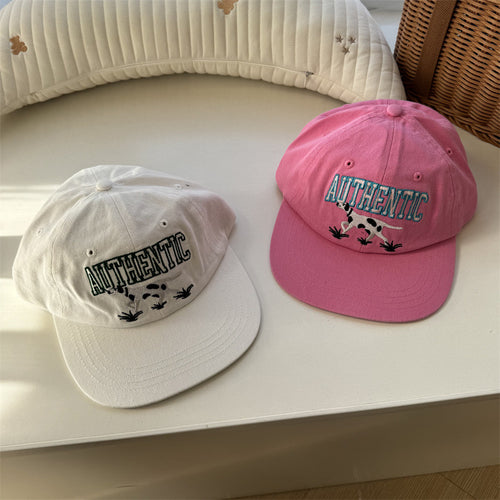 Women's Embroidered Cow Graphic Baseball Cap Bowlift