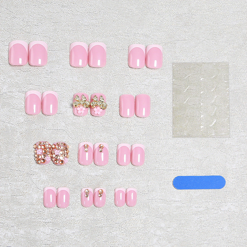 Elegant Artificial Nails with Luxurious Decorations Bowlift